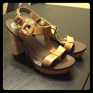 Authentic Tory Burch leather heels
